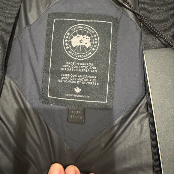 Canada Goose Junction Puffer Jacket Coat Parka In Navy Marine 2602LB - Picture 8 of 13